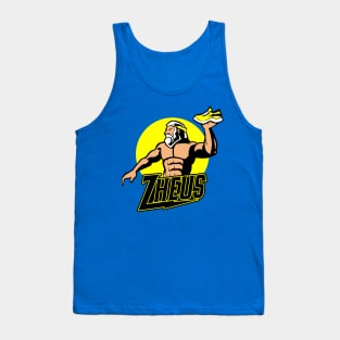 Funny Zeus Greek Mythology Gods Sneakers Pun Sports Logo Tank Top